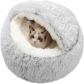 PLUSH PET CAT BED